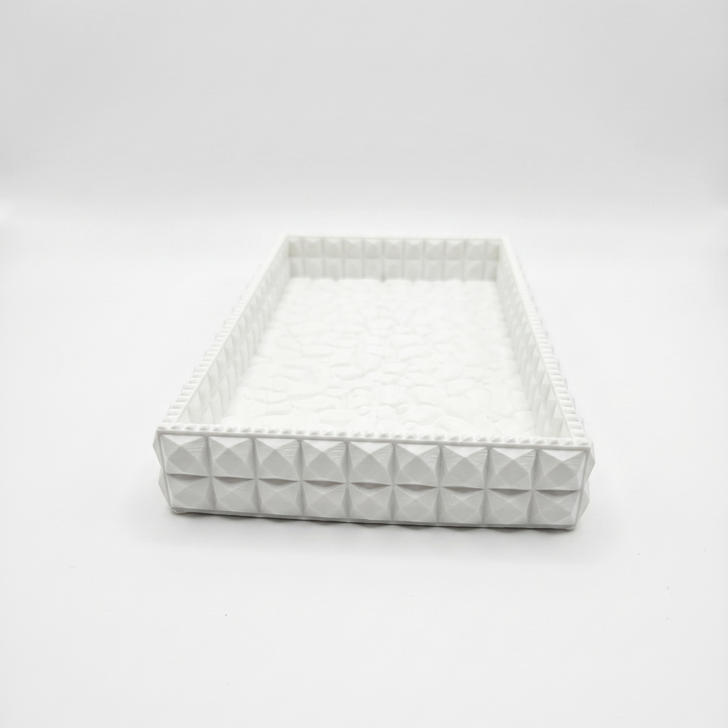 Design-Tablett Mosaik - Weiß