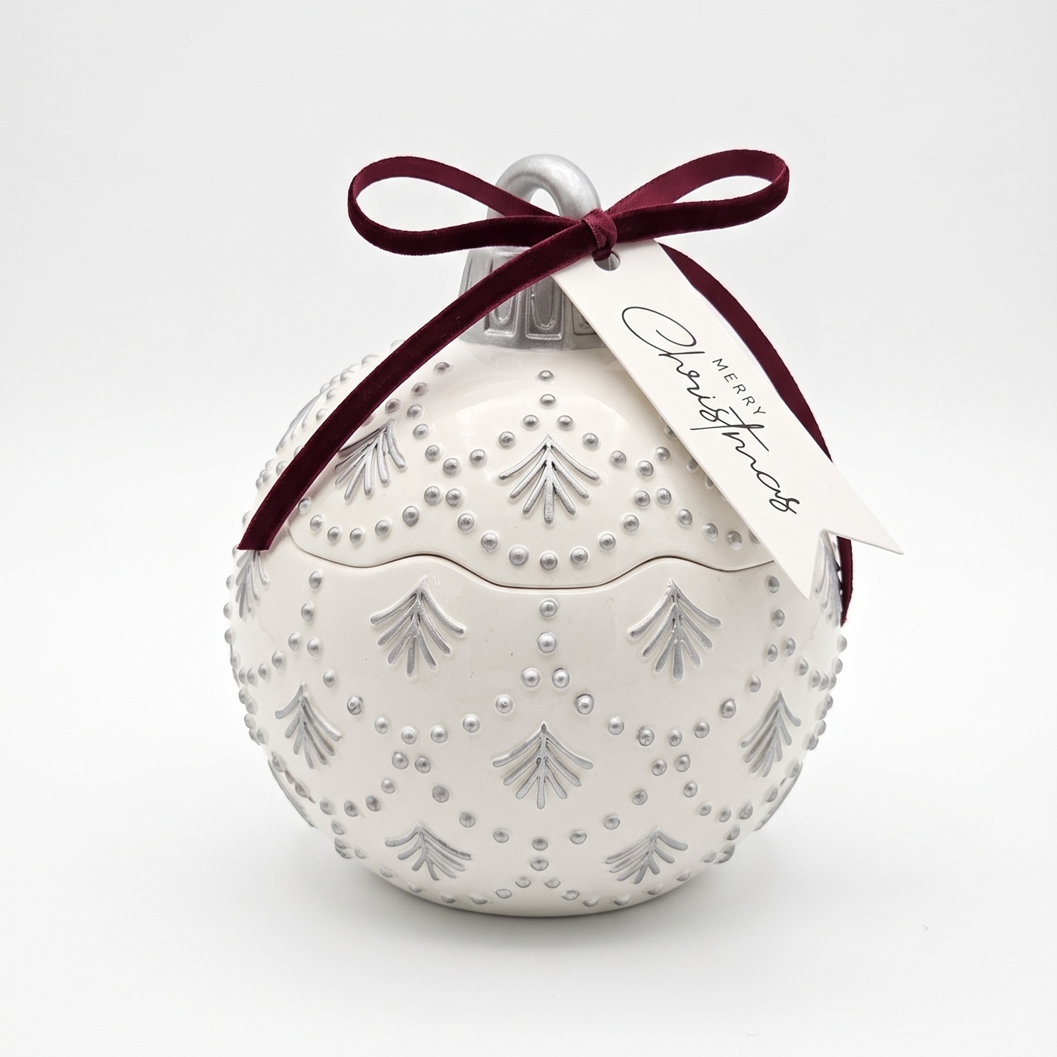 Duftkerze Christmas Bauble Enchanted - Weiß / Gold / Winterzauber